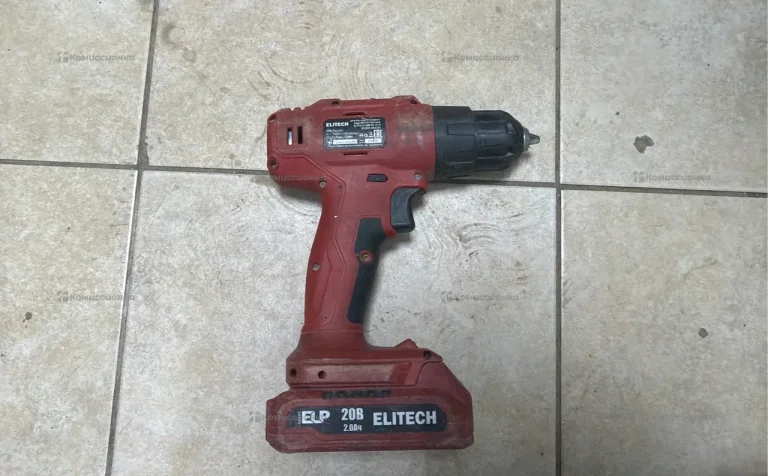 аккумуляторный шуруповерт elitech да 20-2СЛ