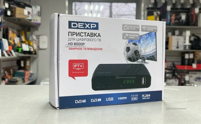 Цифровая ТВ приставка  DEXP HD8000P