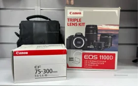 Купить Фотоаппарат Canon EOS 1100D Triple Lens Kit б/у , в Рязань Цена:23900рублей