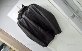 Кожанка зимняя с капюшоном shengdeya 60 размер