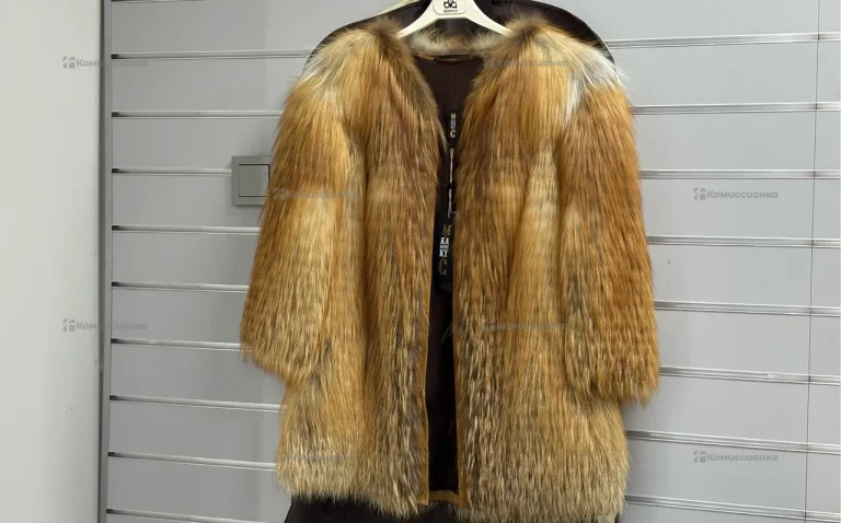 Жакет из лисы Gold Fox рукав 3/4