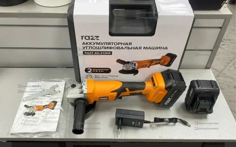 Аккумуляторная УШМ Razz AG-213KR