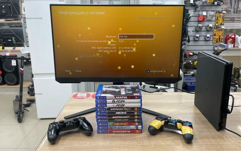 Приставка PS4 Slim 1tb