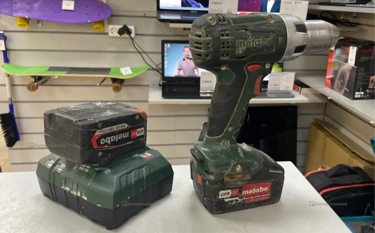 Дрель-шуруповерт metabo BS 18 LT 3.1Ah x2