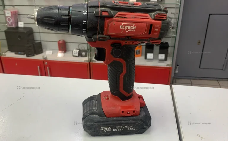 дрель шуруповёрт Elitech да18слк2