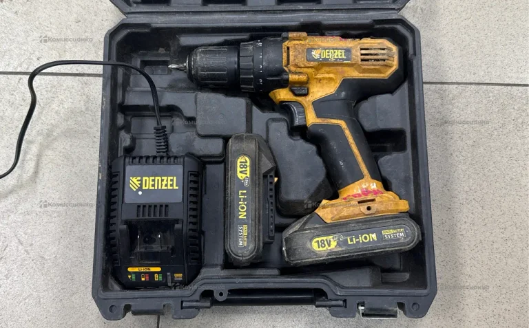 Дрель-шуруповерт аккумуляторная Denzel CDL-18-02BM