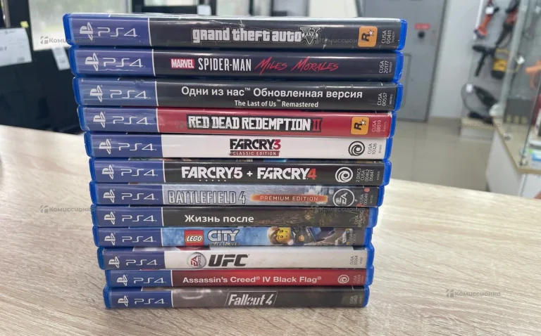 Приставка Sony PS 4 slim с дисками