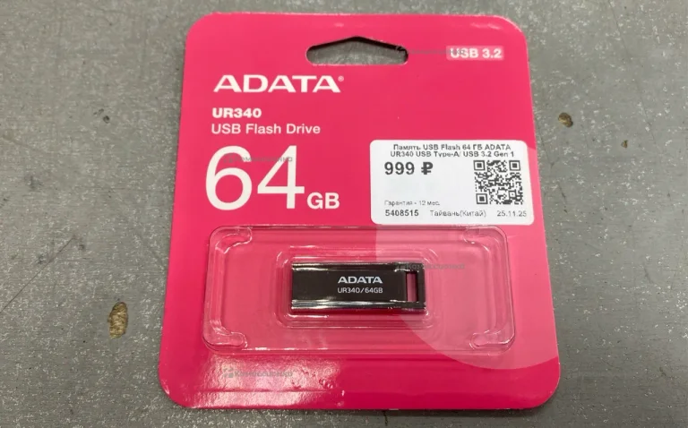 Флешка USB ADATA 64Gb UR340