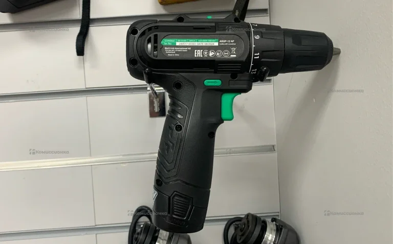 Аккумуляторная дрель-шуруповерт DWT 12В LiION *2Ач, макс.крут.мом. 24Нм