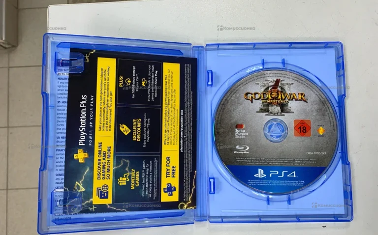 Диск PS4 GOD OF WAR 3 Remastered