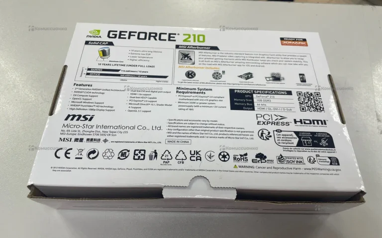 Видеокарта GeForce 210