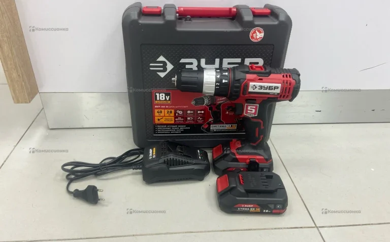 дрель шуруповерт зубр дшу-185-22