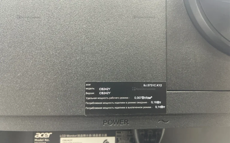 Монитор Acer cb242y bmprix 2023