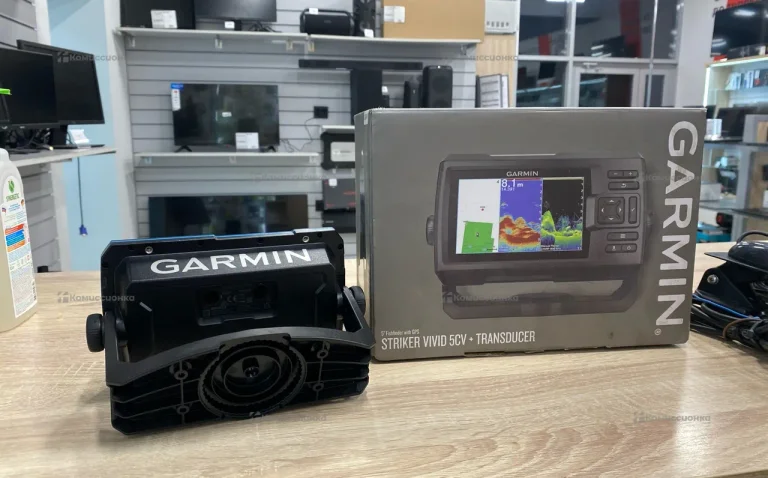 Эхолот garmin striker vivid 5cv+ transducer