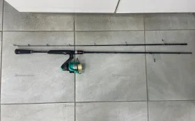 Купить Спиннинг облегченный + катушка в сборе б/у , в Екатеринбург Цена:1500рублей