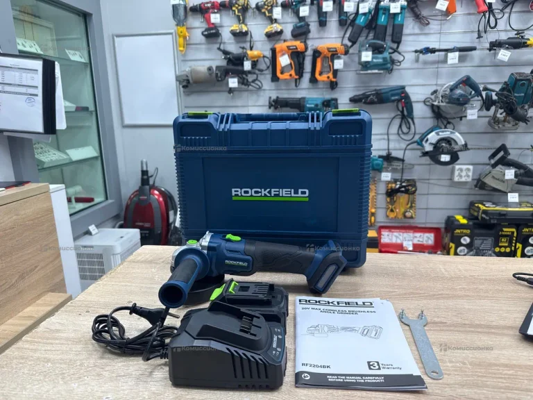 Аккумуляторный УШМ Rockfield RF2204BK