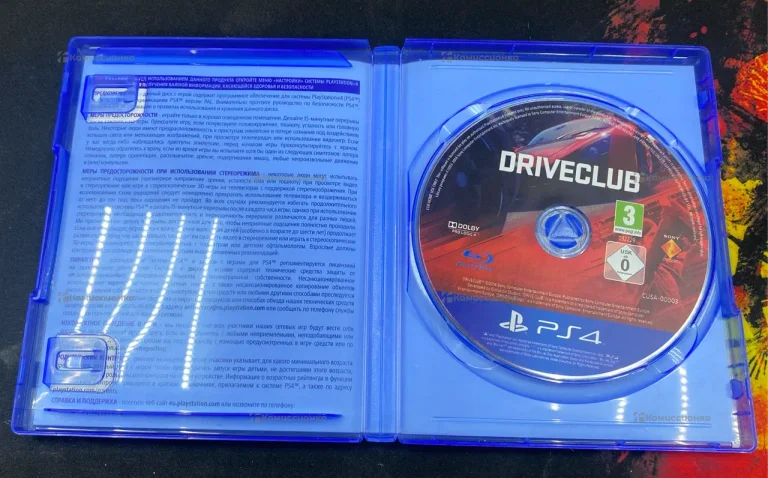 диск ps4 driveclub