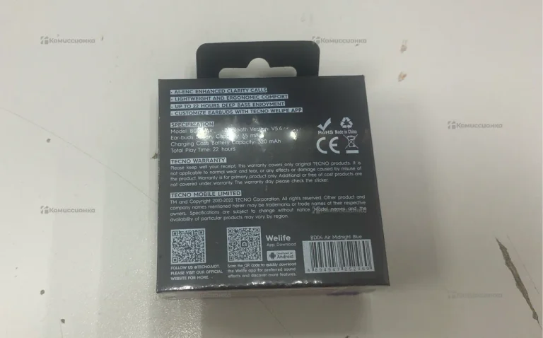 Наушники  Tecno Buds 4 Air