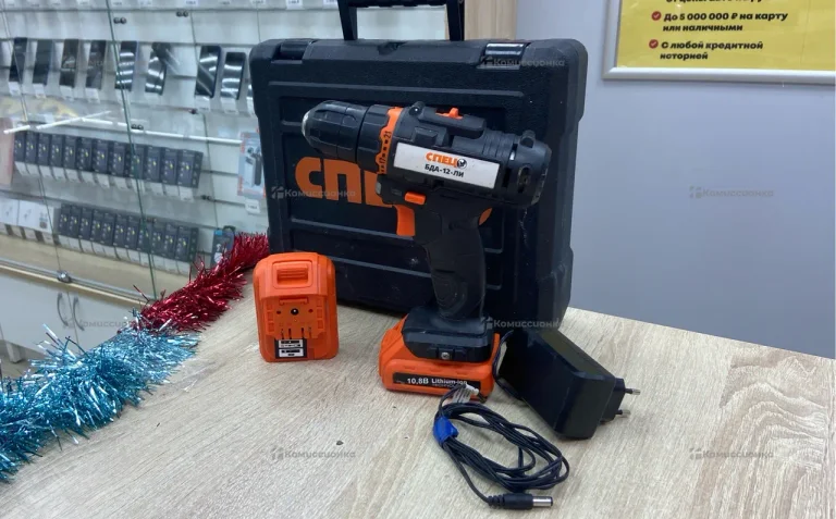 Аккумуляторная дрель Спец БДА-12-ЛИ