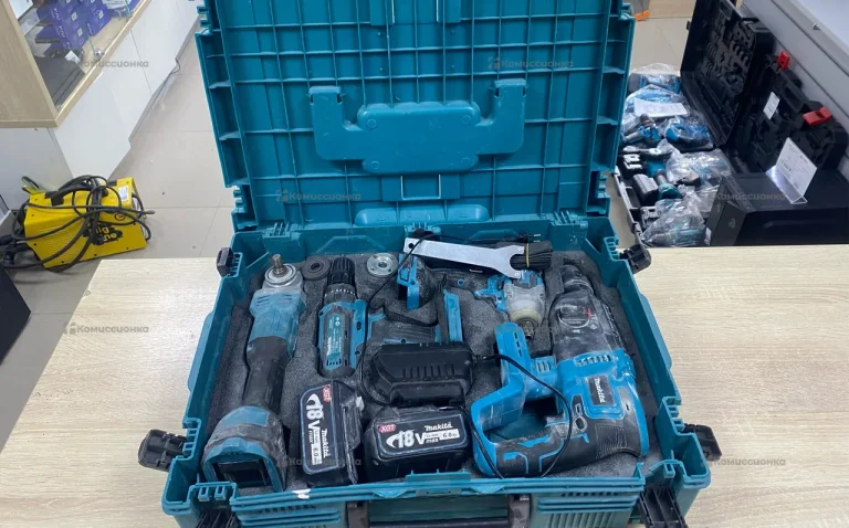 набор Makita 4в1 (гайковерт, перфоратор, Ушм, шуру