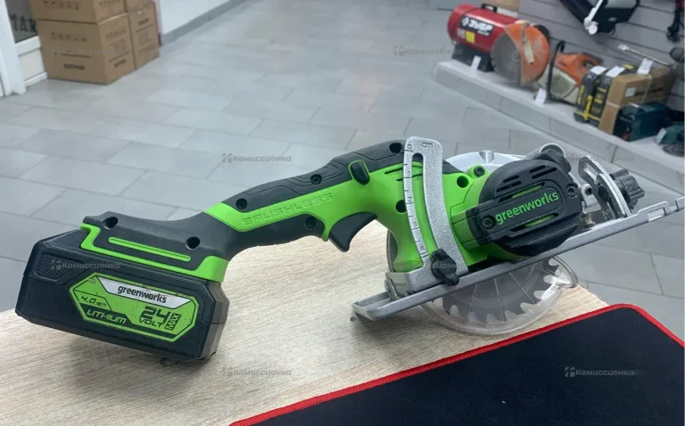 циркулярная мини пила аккумуляторная GreenWorks 24