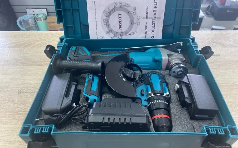 набор 2в1 УШМ АКБ+ШУРУПОВЕРТ MAKITA