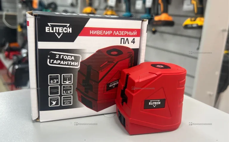 Лазерный уровень Elitech ПЛ4 Зел