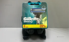 Сменные Кассеты Для Мужской Бритвы Gillette Mach3, с 3 лезвиями, прочнее, чем сталь, для точного бритья, 12 шт