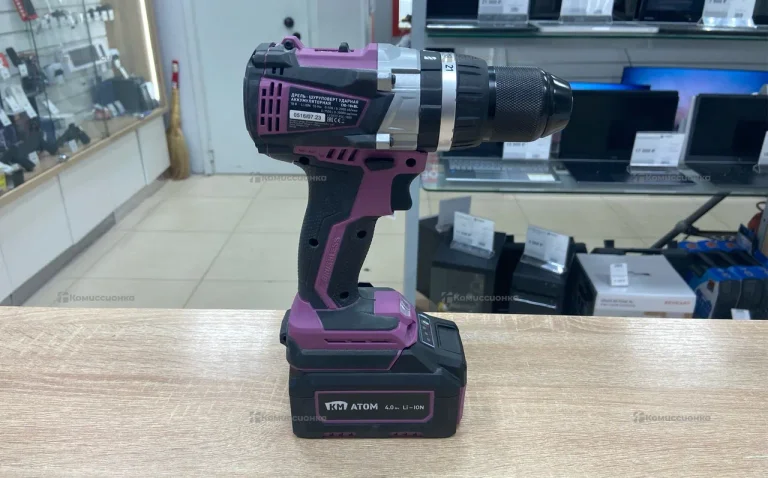 Аккумуляторная дрель-шуруповерт КМ АТОМ CID-184BL