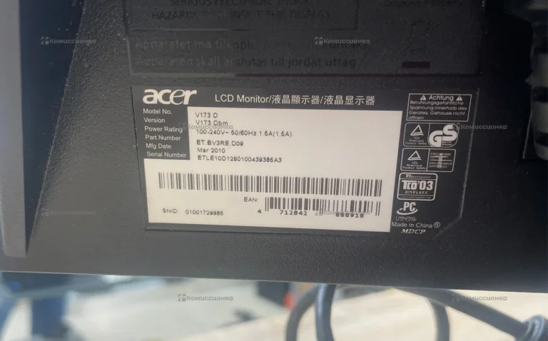 Монитор Acer V173Dbdm
