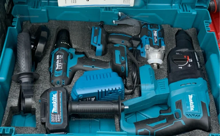 набор Makita 3в1 гайковерт, шуруповерт, перфоратор