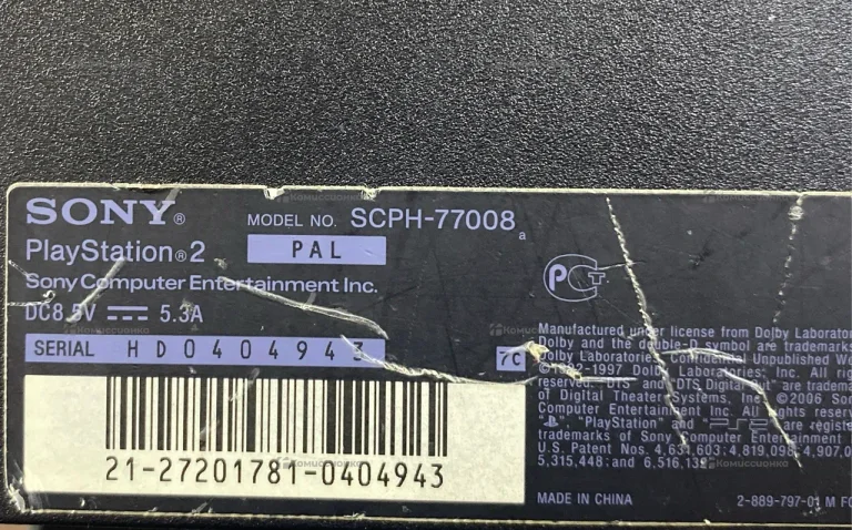 Приставка Sony PlayStation 2 slim