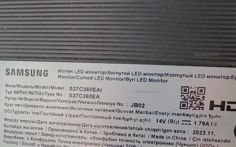 Монитор Samsung S27C360EAI