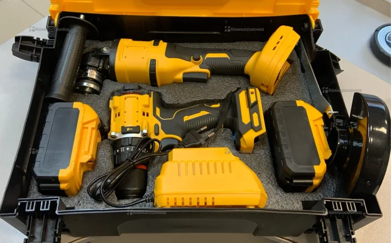 Набор 2в1  УШМ, Шуруповерт DeWalt реп.