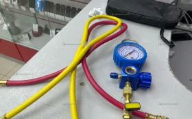 Заправочный шланг с манометром для кондиционеров