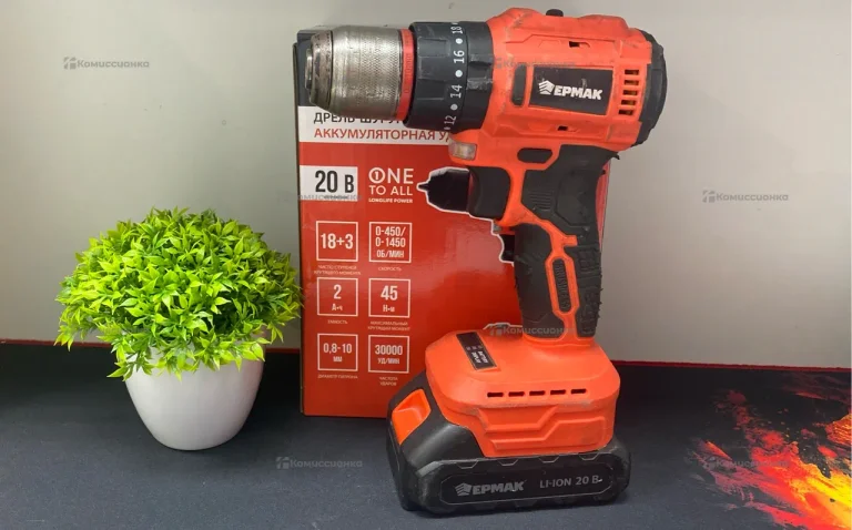 аккумуляторная дрель-шуруповерт Ермак ДША-20