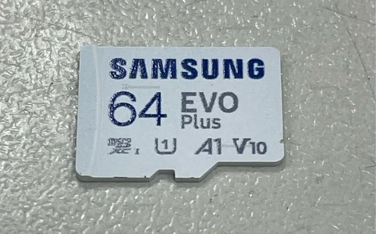 Карта памяти Samsung EVO Plus microSDXC 64 ГБ