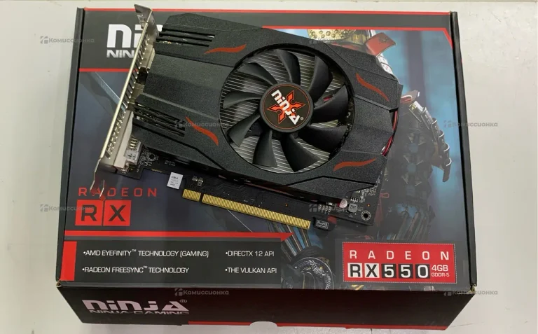 Видеокарта Radeon RX550 4Gb, Ninja-Gaming