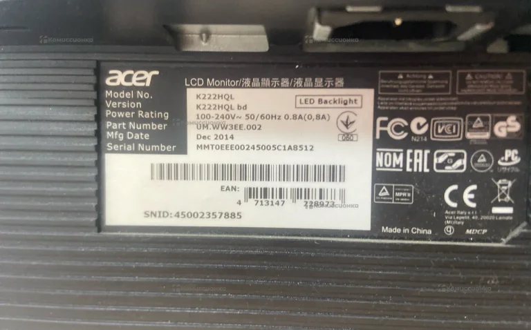 Монитор Acer K222HQLb