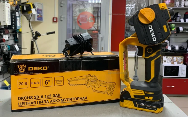 Пила цепная аккумуляторная DEKO DKCHS 20-6