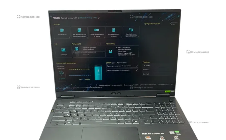 Ноутбук Asus TUF gaming a16 RTX 5060
