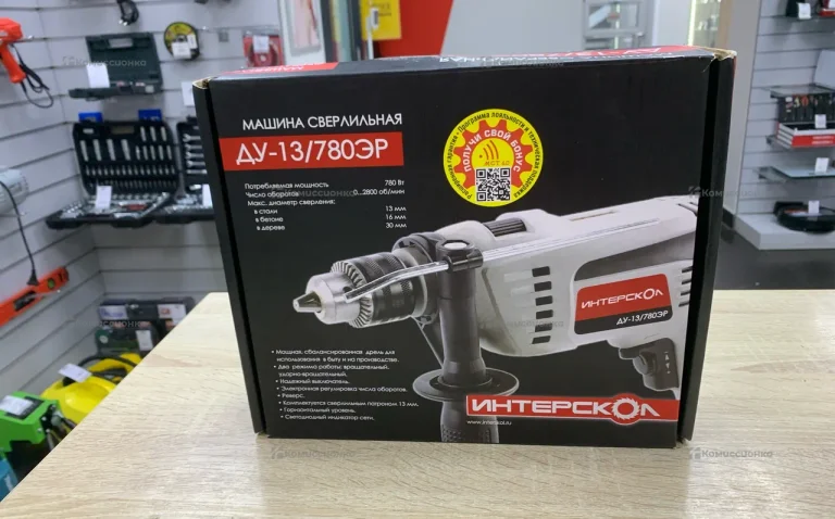 Дрель ударная Интерскол ДУ-13/780ЭР