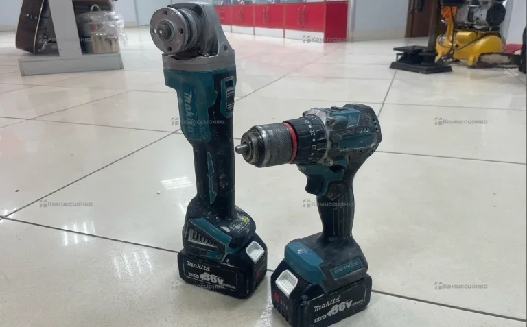 Аккумуляторная УШМ Makita + шуруповерт