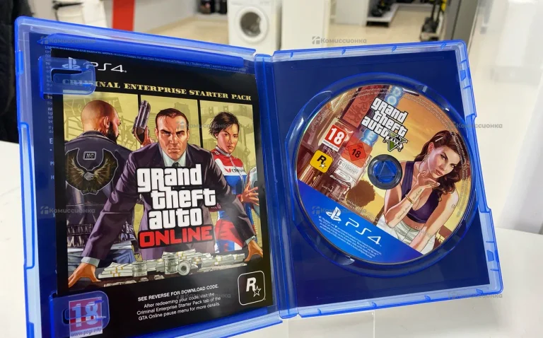Диск GTA 5 на Sony PlayStation 4