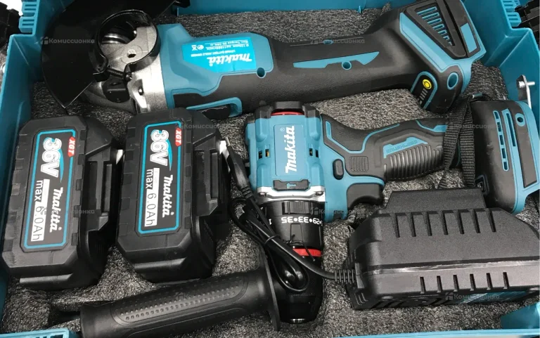 Набор инструментов Nakita 2в1 шуруповёрт болгарка