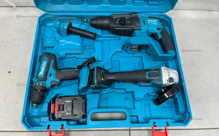 Набор инструментов 3 в 1 (УШМ, Перфоратор, Шуруповерт)