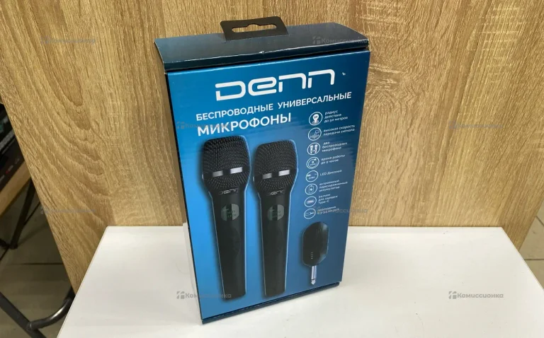 Беспроводные микрофоны denn gmc-101d