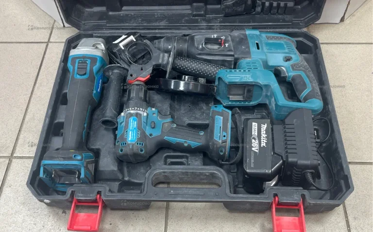 Набор Makita 3 в 1 УШМ Перфоратор Шуруповерт