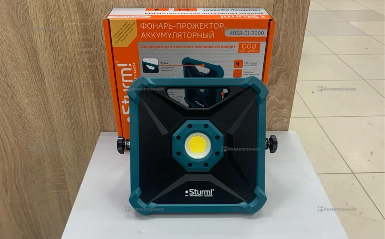 фонарь-прожектор аккумуляторный Sturm!