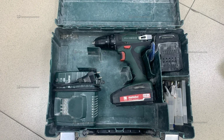 Дрель-шуруповерт metabo BS 18  2.0Ah x2 Case
